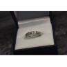925 Sterling Silver CZ Band Ring Size 8