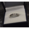 925 Sterling Silver CZ Band Ring Size 8