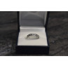 925 Sterling Silver CZ Band Ring Size 8