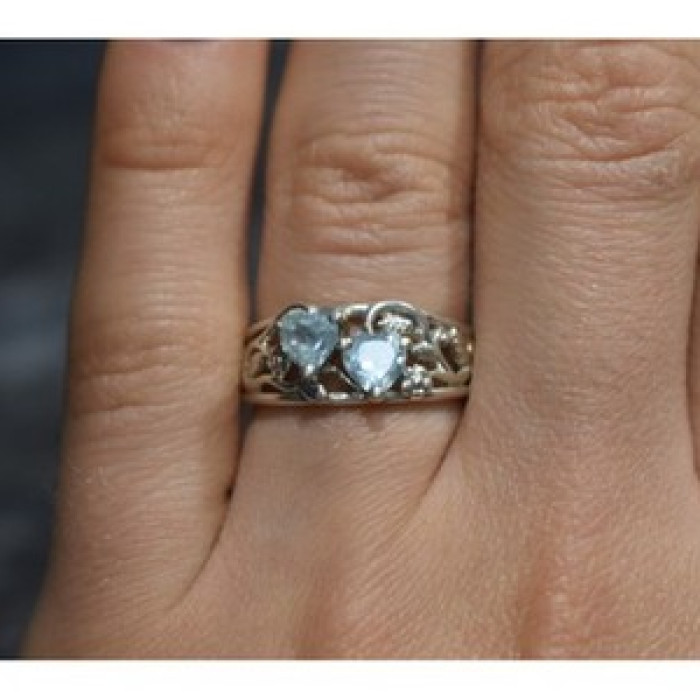 925 Sterling Silver Blue Spinel 