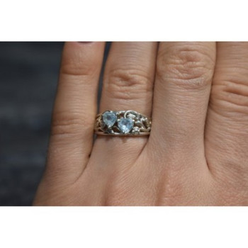 925 Sterling Silver Blue Spinel 