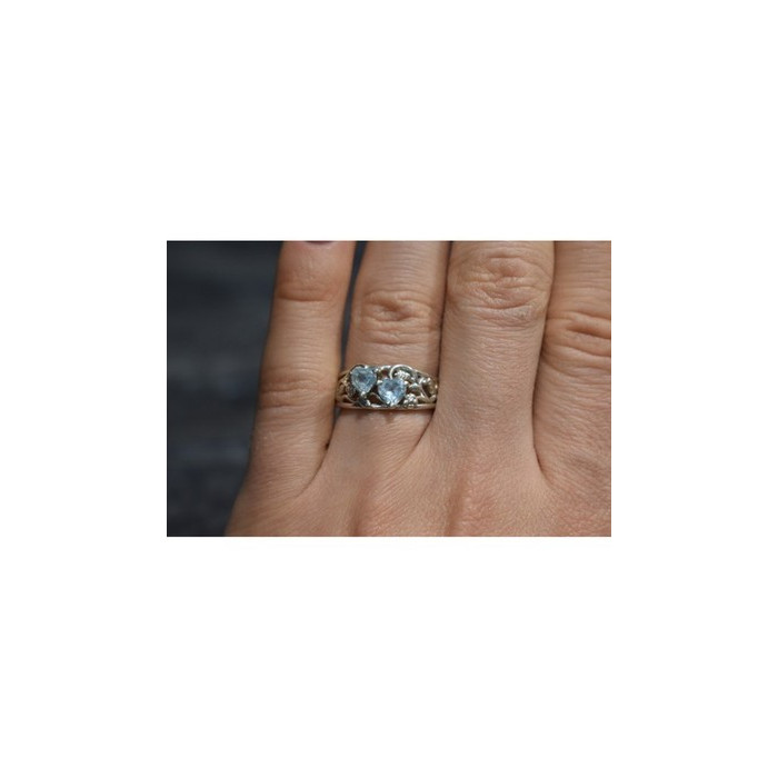 925 Sterling Silver Blue Spinel 