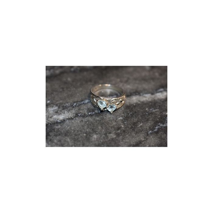925 Sterling Silver Blue Spinel 
