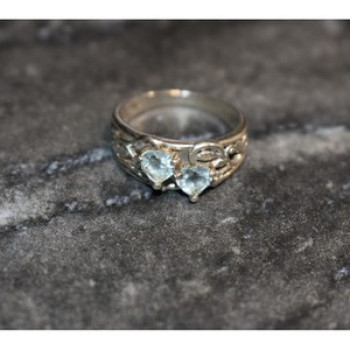 925 Sterling Silver Blue Spinel 