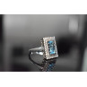 925 Sterling Silver Blue Alpanite & CZ Ring Size 8.5