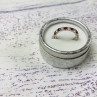 925 Sterling Silver Red & White CZ Band Ring Size 8.5