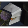 925 Sterling Silver Amber Ring Size 6.5