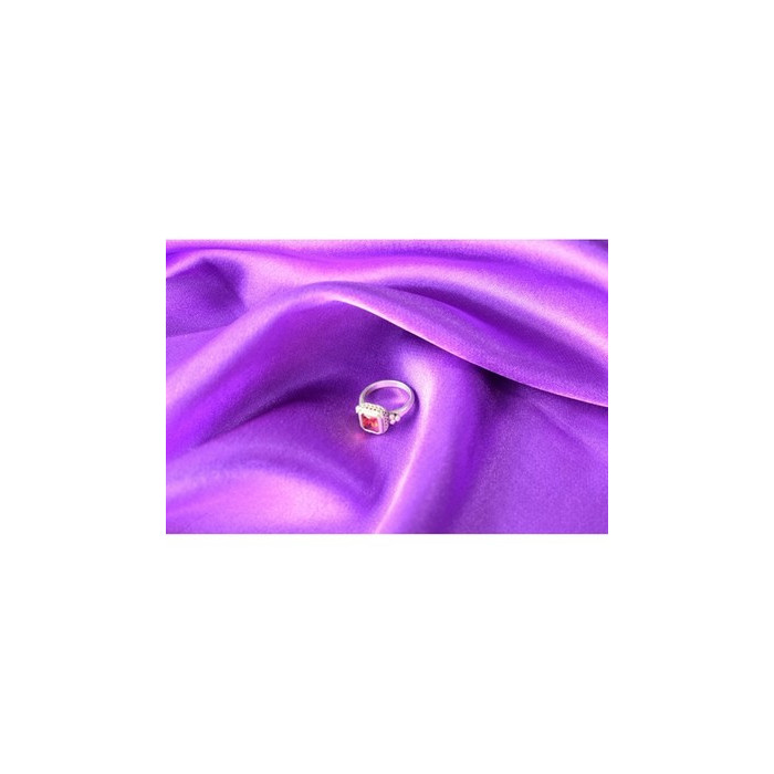 925 Sterling Silver Orange CZ Ring Size 6.5