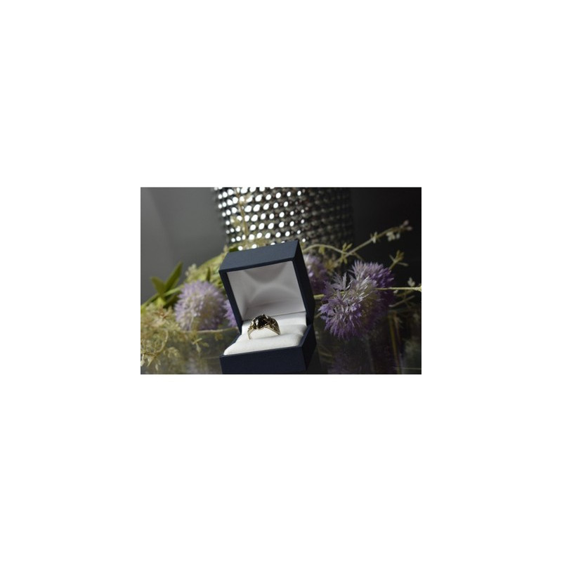 925 Sterling Silver Star Sapphire Ring Size 7.5