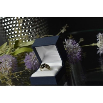 925 Sterling Silver Star Sapphire Ring Size 7.5