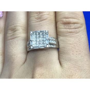 925 Sterling Silver CZ Ring Size 7.5