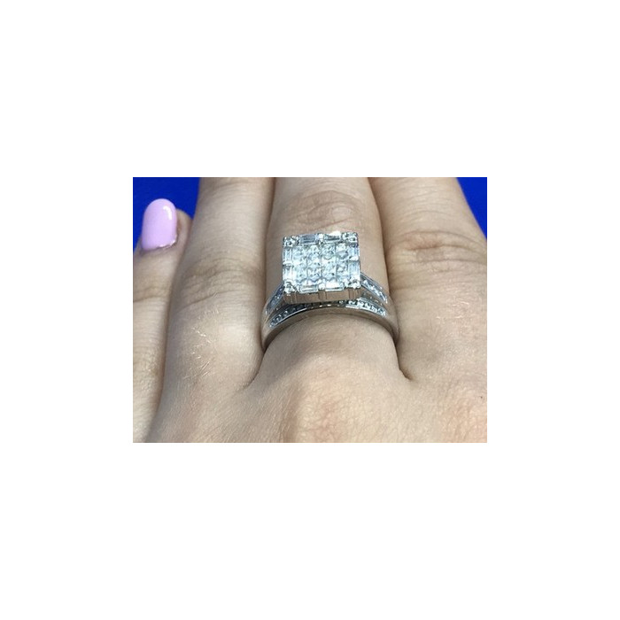 925 Sterling Silver CZ Ring Size 7.5