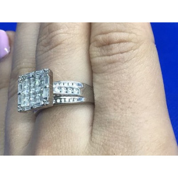 925 Sterling Silver CZ Ring Size 7.5