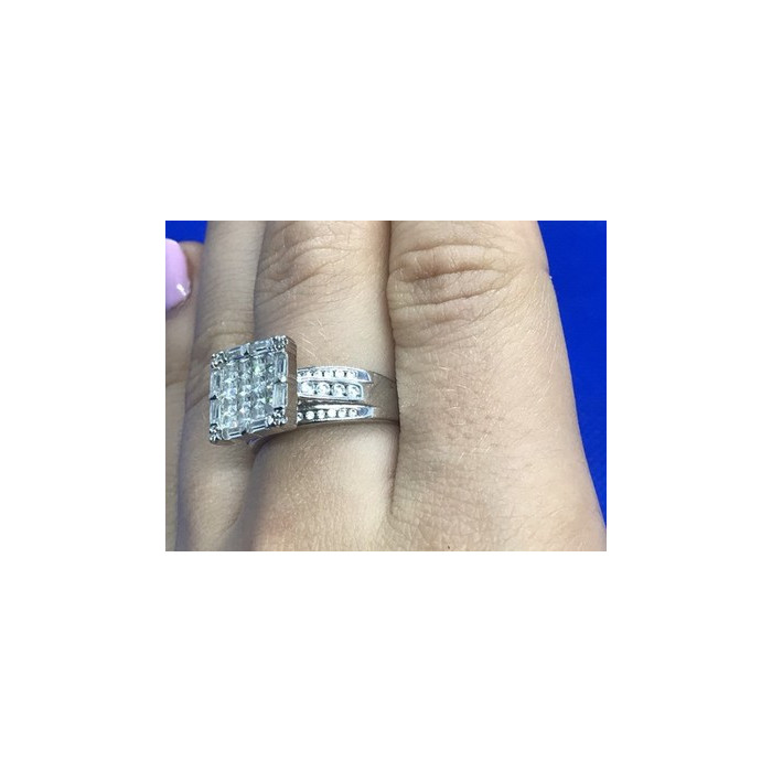 925 Sterling Silver CZ Ring Size 7.5