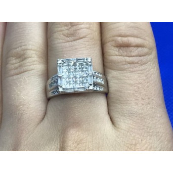 925 Sterling Silver CZ Ring Size 7.5