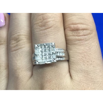 925 Sterling Silver CZ Ring Size 7.5