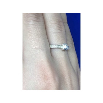 925 Sterling Silver CZ Ring Size 7