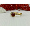 925 Sterling Silver Gold Plated Pyrope Garnet Ring Size 9.5