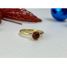 925 Sterling Silver Gold Plated Pyrope Garnet Ring Size 9.5