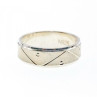 925 Sterling Silver Band Ring Size 7.5 Italy