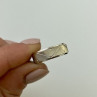 925 Sterling Silver Band Ring Size 7.5 Italy