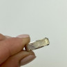 925 Sterling Silver Band Ring Size 7.5 Italy