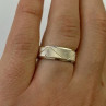 925 Sterling Silver Band Ring Size 7.5 Italy