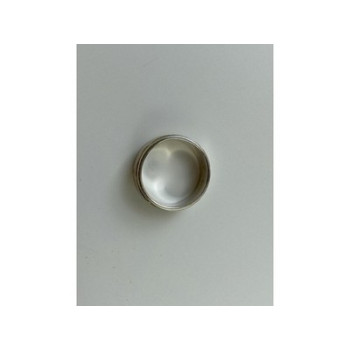 925 Sterling Silver Band Ring Size 7.5 Italy