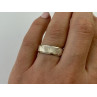 925 Sterling Silver Band Ring Size 7.5 Italy