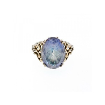 Vintage 925 Sterling Silver Spinel Ring Size 8.5