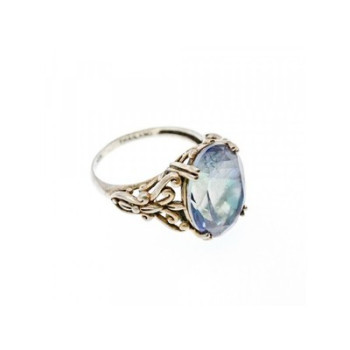 Vintage 925 Sterling Silver Spinel Ring Size 8.5