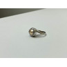 Ring with Pearl and CZ 