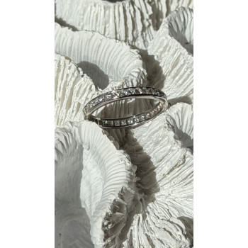 Platinum Diamond 1.10 ct Band Ring Size 10