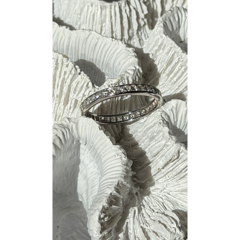 Platinum Diamond 1.10 ct Band Ring Size 10