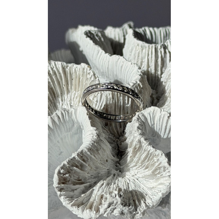 Platinum Diamond 1.10 ct Band Ring Size 10