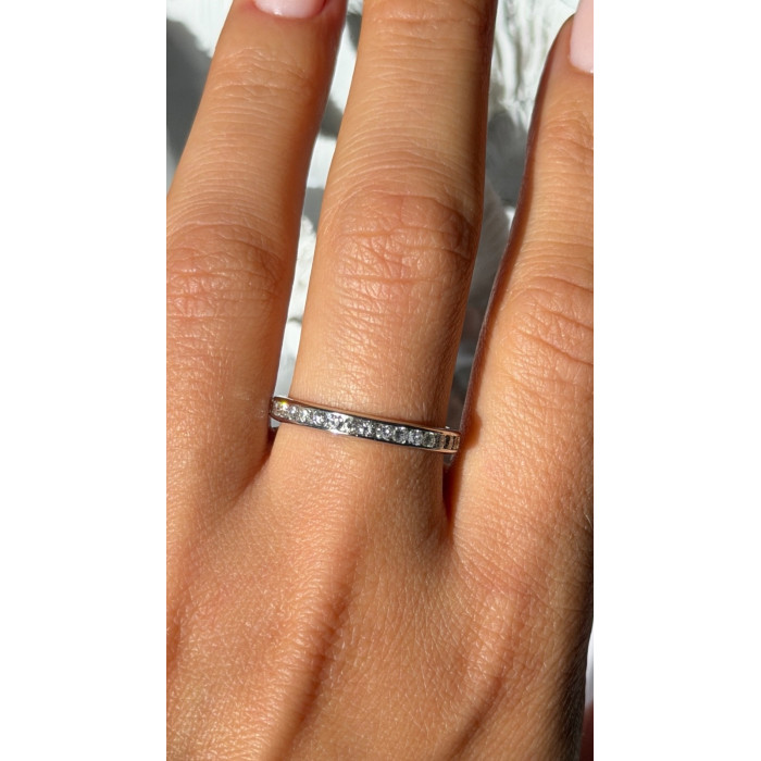 Platinum Diamond 1.10 ct Band Ring Size 10