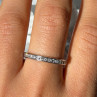 Platinum Diamond 1.10 ct Band Ring Size 10