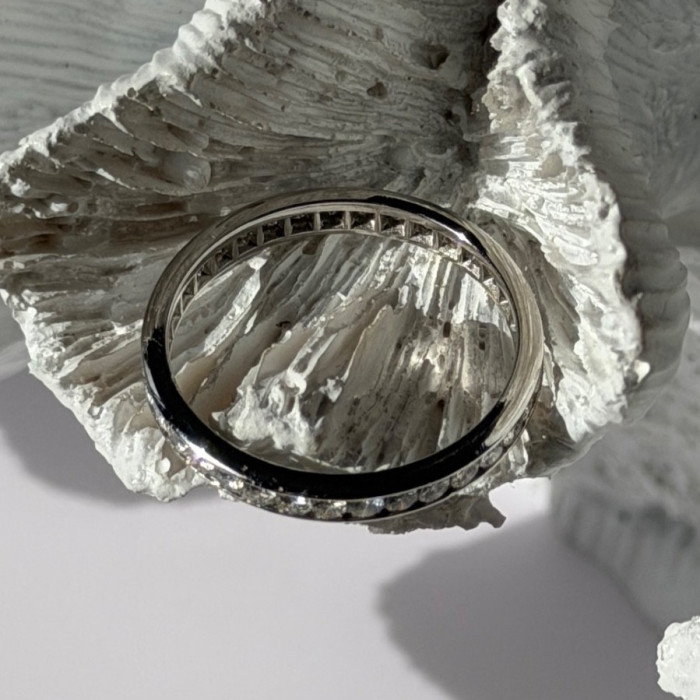 Platinum Diamond 1.10 ct Band Ring Size 10