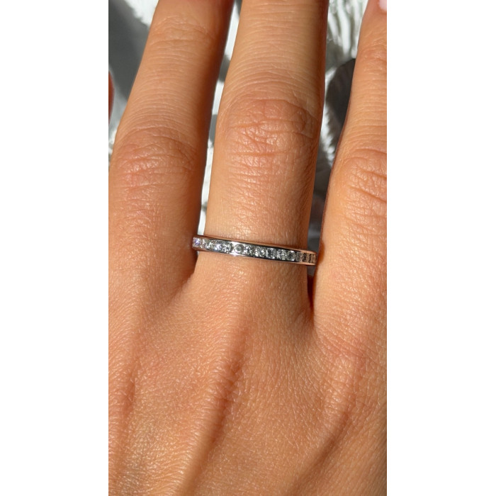 Platinum Diamond 1.10 ct Band Ring Size 10