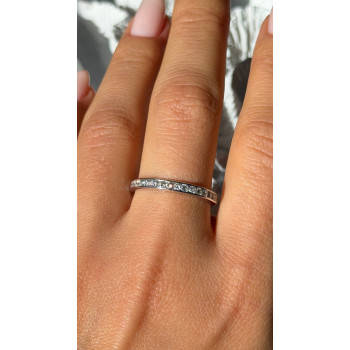 Platinum Diamond 1.10 ct Band Ring Size 10