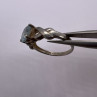 925 Sterling Silver Topaz Ring Size 6.5