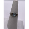 925 Sterling Silver Topaz Ring Size 6.5