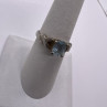 925 Sterling Silver Topaz Ring Size 6.5