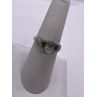 925 Sterling Silver Topaz Ring Size 6.5