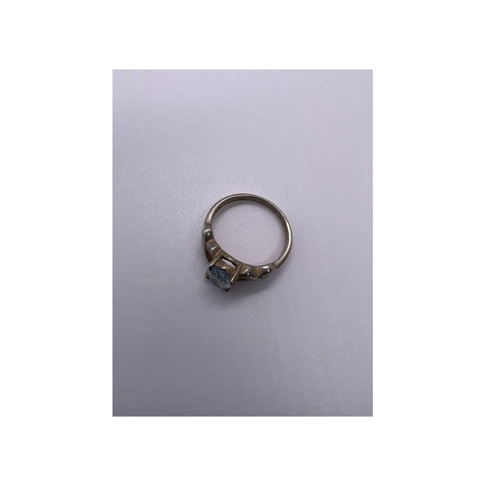 925 Sterling Silver Topaz Ring Size 6.5