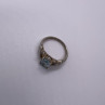 925 Sterling Silver Topaz Ring Size 6.5