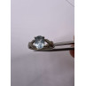 925 Sterling Silver Topaz Ring Size 6.5