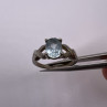 925 Sterling Silver Topaz Ring Size 6.5