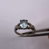 925 Sterling Silver Topaz Ring Size 6.5