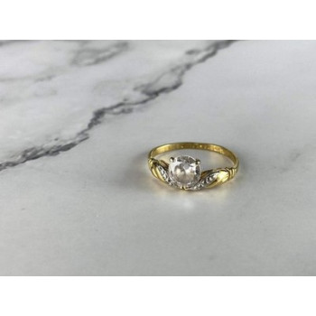 Classic Ring in Gilding (14K ) with CZ Size 7